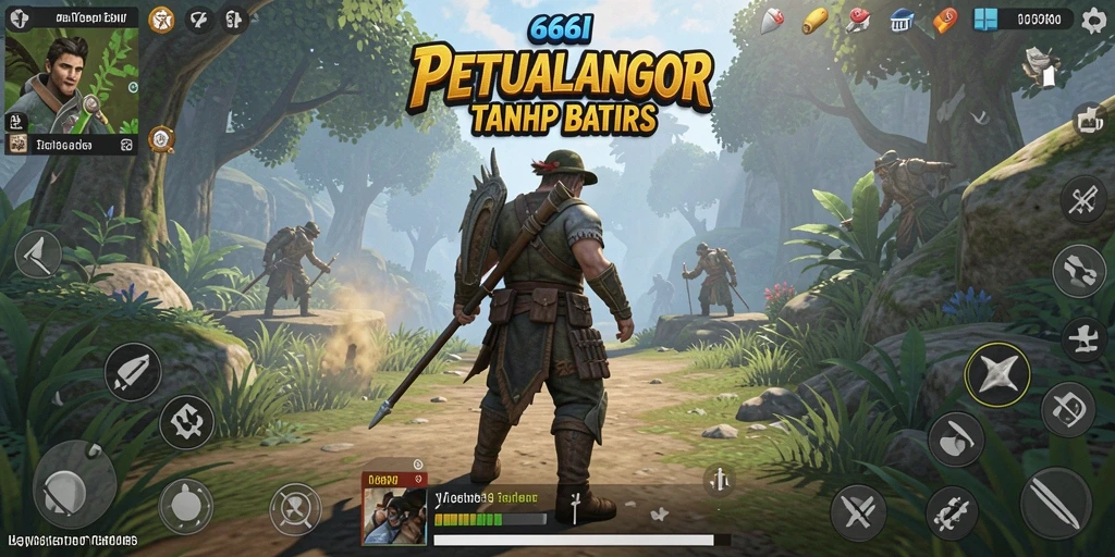 Screenshot gameplay 666I menampilkan aksi seru dalam pertempuran melawan musuh.