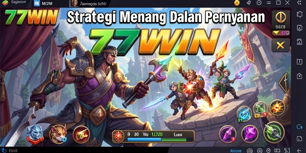Tampilan gameplay seru dan strategi dalam 77WIN.