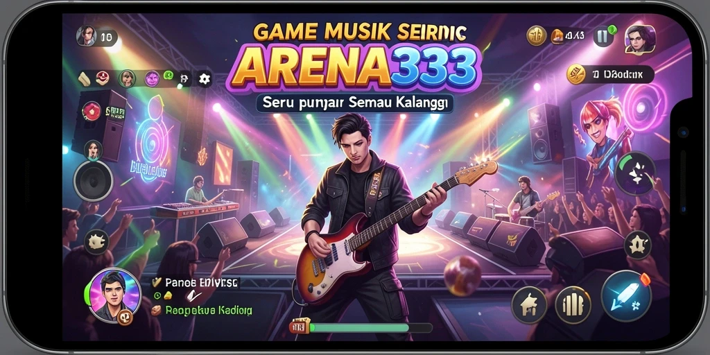 Tangkapan layar gameplay yang menampilkan tantangan musik seru.