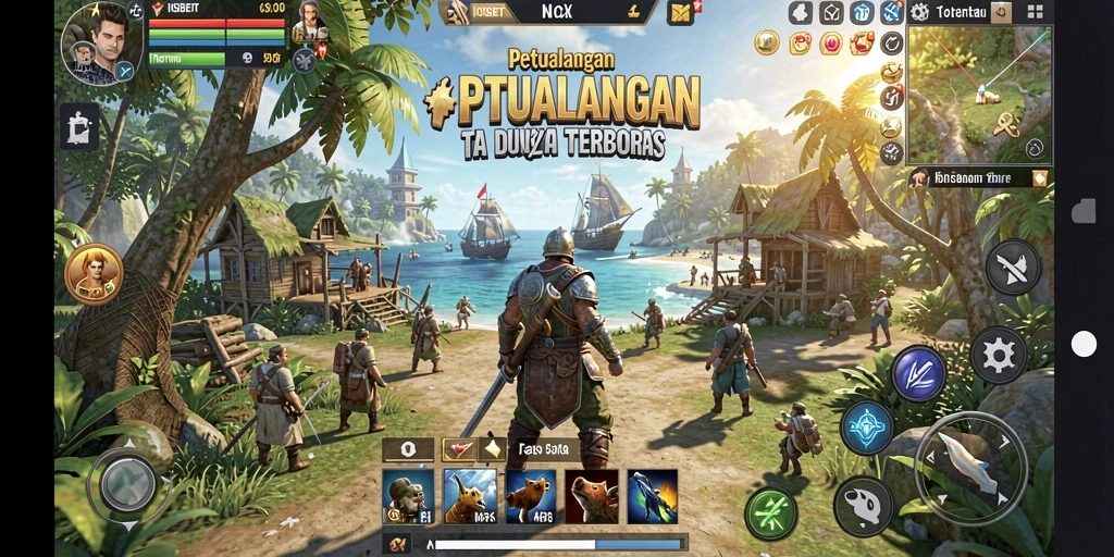 Gameplay mendebarkan di dunia terbuka yang kaya.