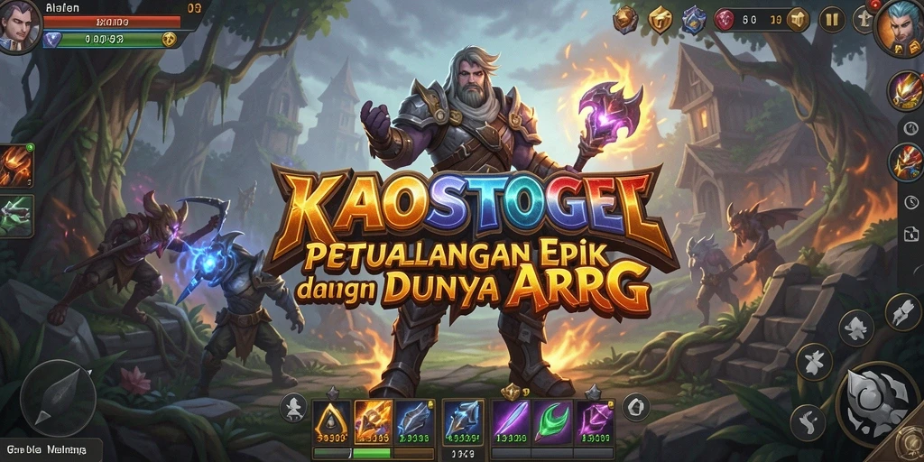 Tampilan gameplay heroik dalam KAOSTOGEL yang memukau.
