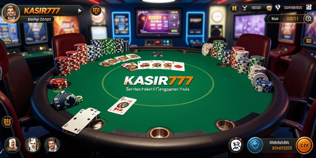 Tampilan gameplay seru Poker di KASIR777.