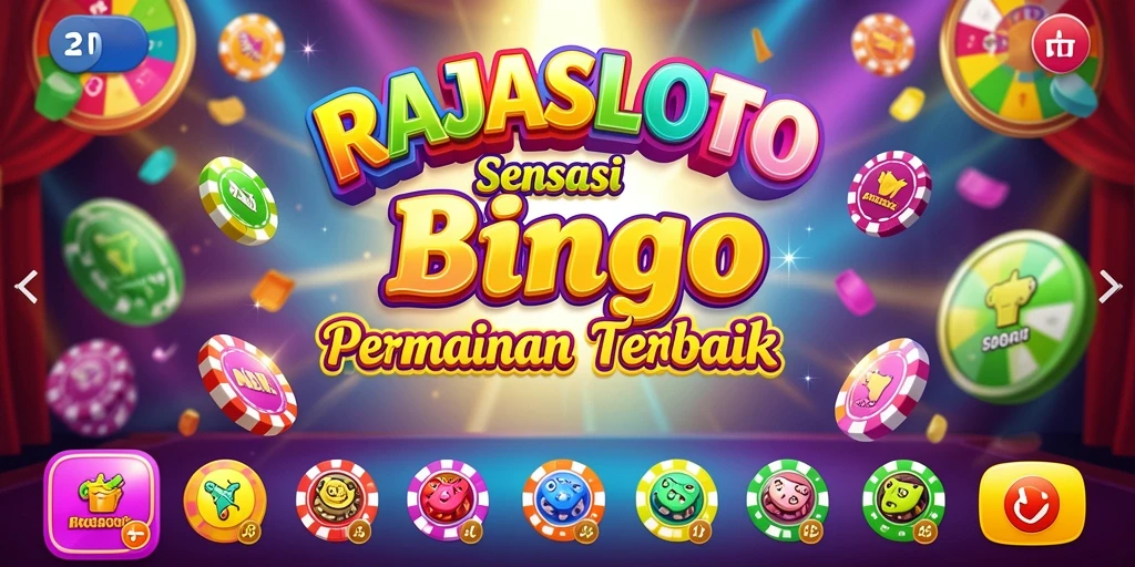Tampilan gameplay RAJASLOTO yang menarik dengan suasana Bingo yang seru.