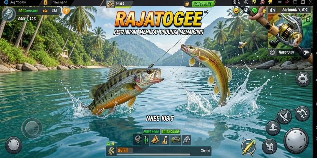 Tampilan gameplay yang menarik dalam RAJATOGEL di layar.