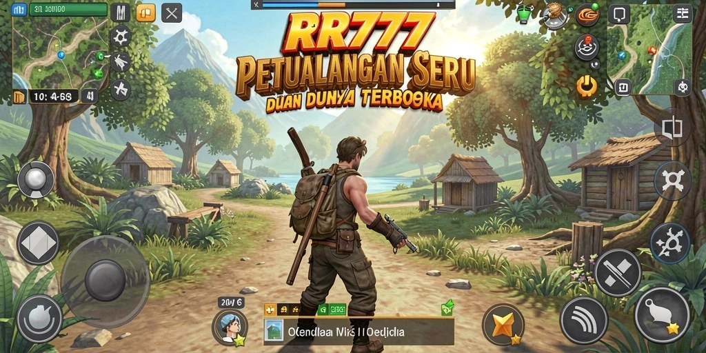 Tampilan gameplay menawan dari dunia terbuka RR777.