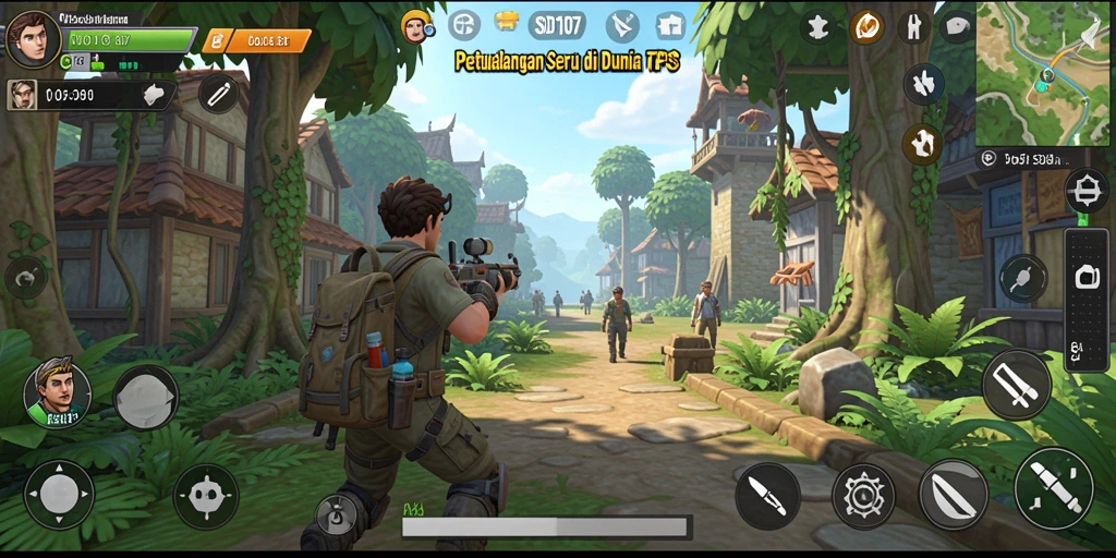 Gameplay seru dan menegangkan di SD107 dengan pertempuran yang intens.