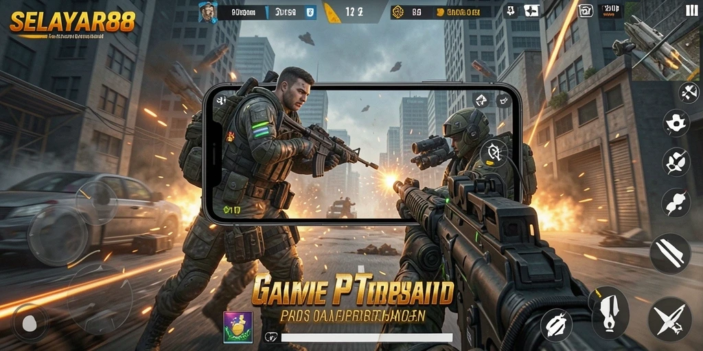 Tampilan gameplay mendebarkan di SELAYAR88 menunjukkan aksi pertarungan intens.