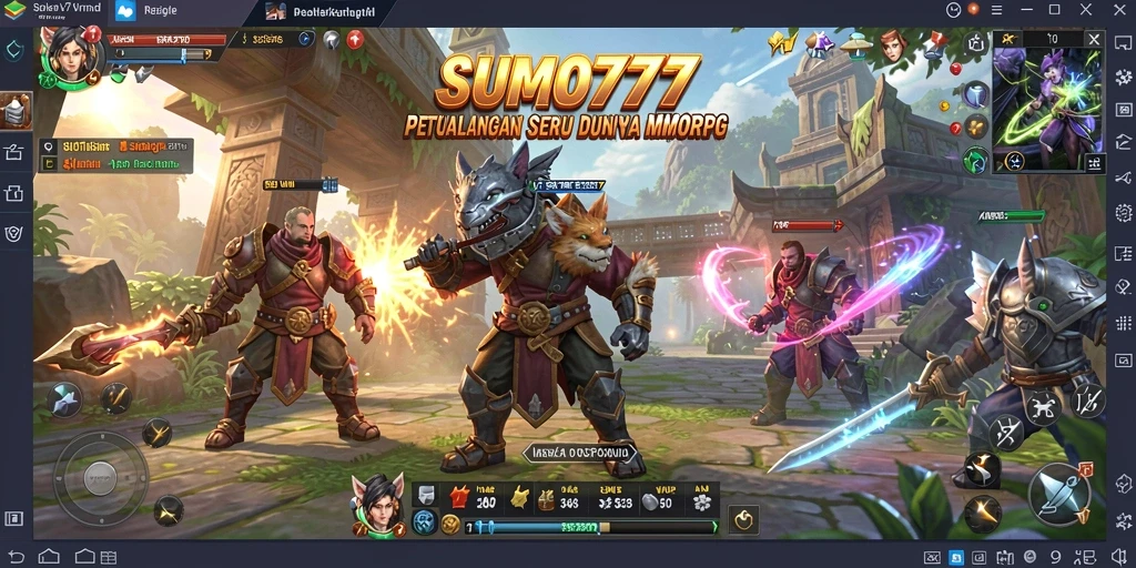 Tampilan gameplay <strong>SUMO777</strong> yang seru dan mendebarkan di dunia MMORPG.