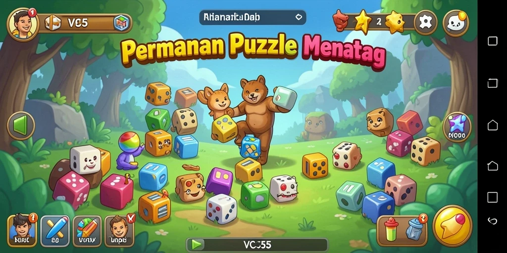Tampilan gameplay VC55 yang penuh teka-teki menantang.