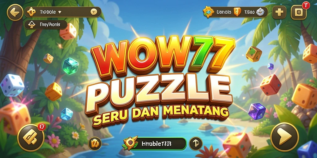 Tampilan gameplay WOW77 dengan teka-teki yang menarik.